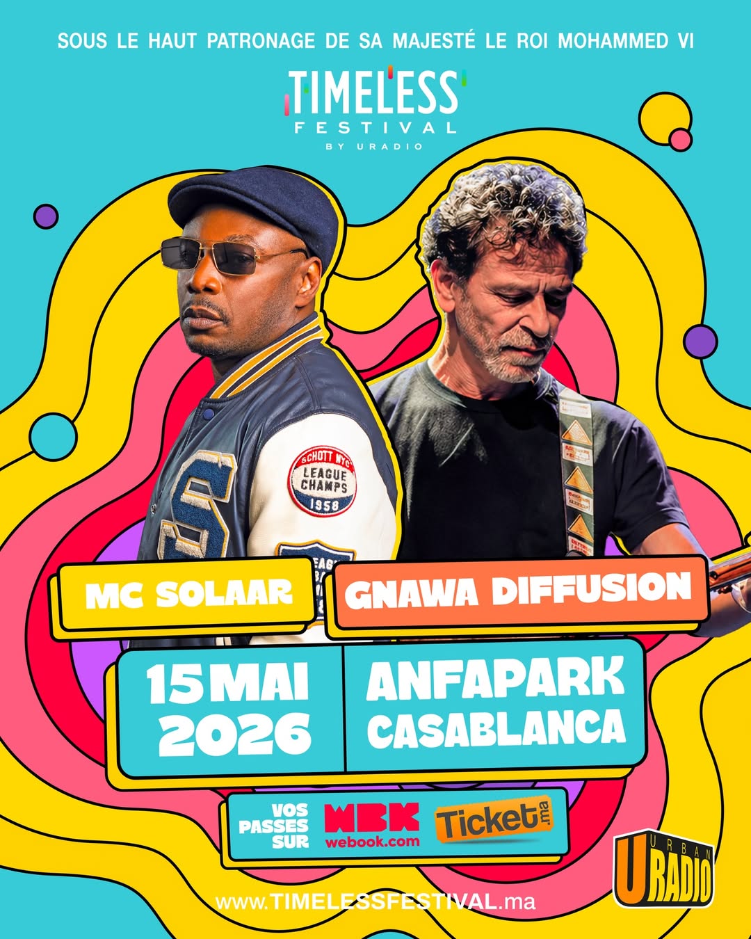 Deux legendes. Deux univers. Une seule vibe 🔥MC Solaar x Gnawa DiffusionLe 15 mai ca va etre l
