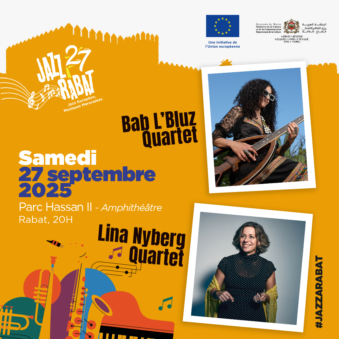 Le festival Jazz au Chellah se reinvente et devient Jazz a Rabat 🎷📍 Nouveau decor lamphit 5