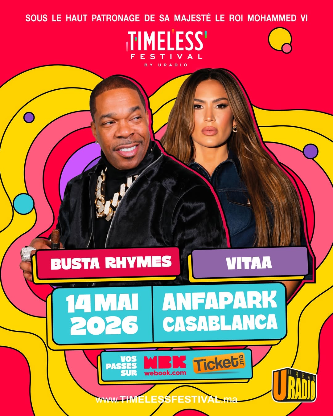 THURSDAY MAY 14 — LINE UP 💥🔥 @bustarhymes 🔥 @vitaa Deux univers. Une scene.Une soiree qui sa